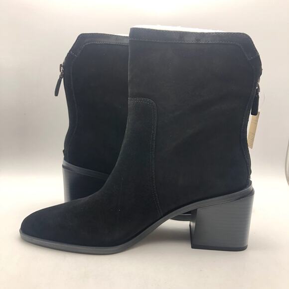 Vince Camuto Womens Kortimy Heeled Ankle Boot US 12 Black Suede NIB - Picture 5 of 9
